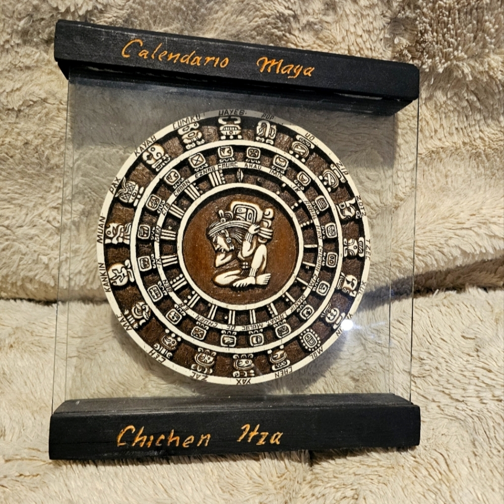 Aztec Mayan "Solar Sun" Mayan Calendar Wall Plaque - From Mexico